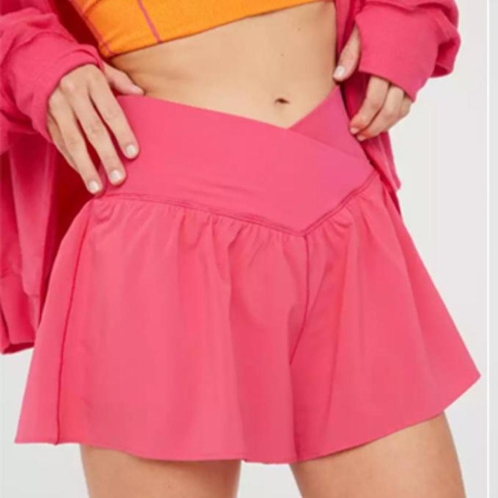 OFFLINE By Aerie Real Me Crossover Flowy Short Pink